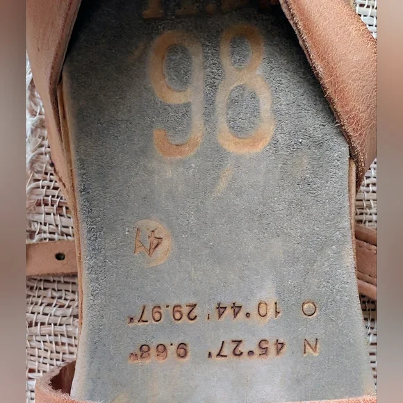 A.S.98 Labo strappy leather platform sandals size 41 - Picture 5 of 7